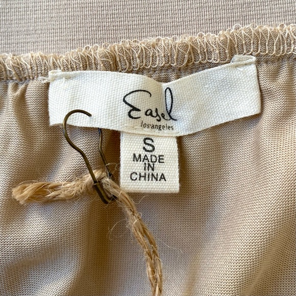 Easel Los Angeles NWT Nude Tiered Tulle Skirt, Romantic Balletcore, Size S - Picture 6 of 10